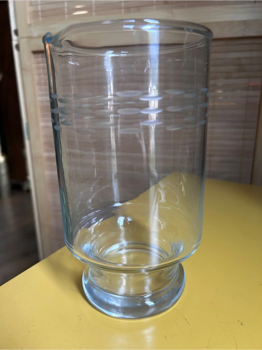 Princess House glass pitcher cocktail mixer
